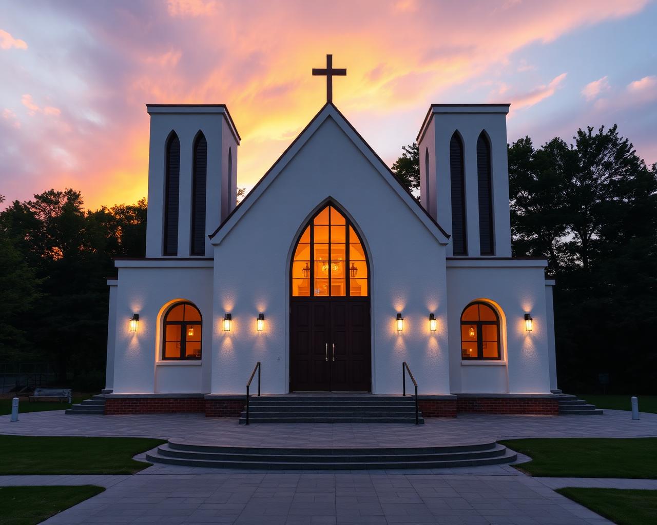 Modern church facility built with ICF construction